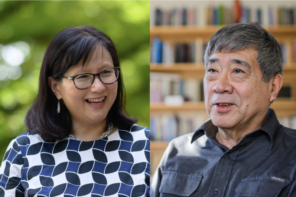 Maria Yang (left) and Kenneth Oye photo by Gretchen Ertl